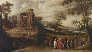 يشفي المسيح المرأة السائلة بالدم بواسطة دائرة سيمون جوردان